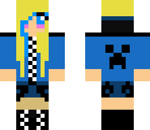blue creepr girl