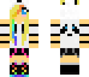rainbow panda girl