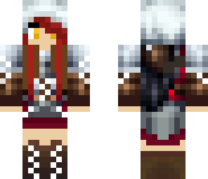 warrior girl with red hair