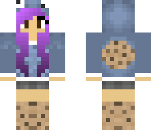 purple cookie monster girl