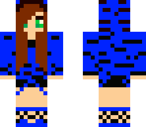 blue cat girl