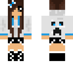 blue and white girl
