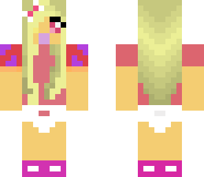 blonde baby girl in pink