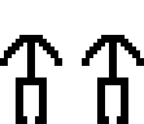 two face stick figure