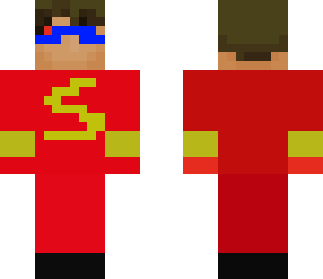 sky in a red suit