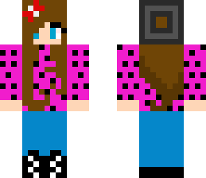 teenage baby girl with poka-dots