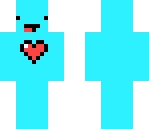 blue derp heart man