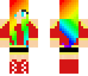 rainbow mcdonalds worker girl