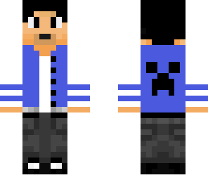mineliams blue college jacket men creepy edition