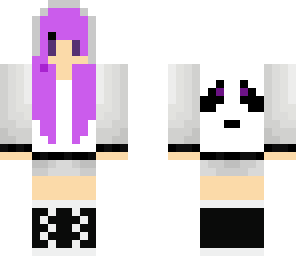 improved cute purple panda gal