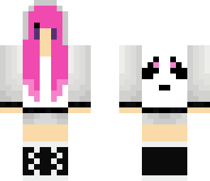 cute pink panda gal