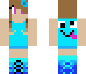 silly blue girl