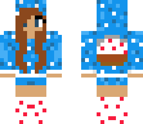 blue cake girl