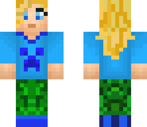 blond casual girl