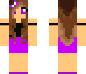 pretty purple dress girl