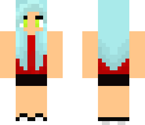 blue haired girl