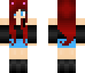 cute redheaded cat girl