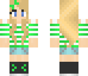cute green girl