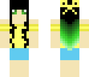 yellow and green girl