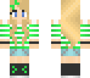 cute green girl - remade