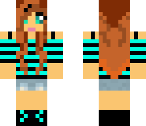 cute girl in blue