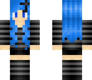 blue hair girl