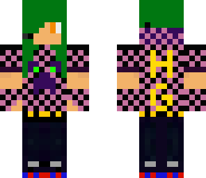 skin team hg cheveux vert