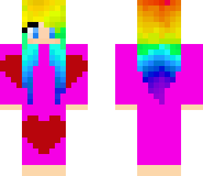 pajama rainbow girl