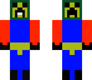 5 faced creeper with headphones