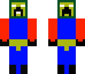 herobrine 5 faced creeper with headphones