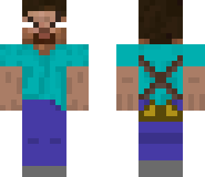 angry herobrine with butter axes