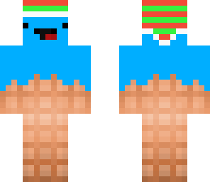 blue derp with hat