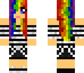 rainbow haired girl 3