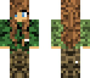 brown haired camo girl