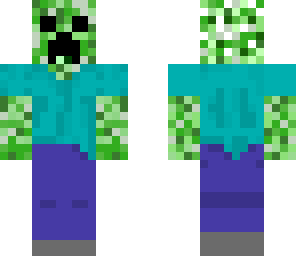 creeper on steve