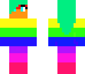cute rainbow girl