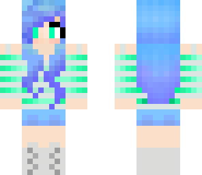 blue hair girl