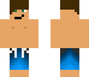 blue bathing suit
