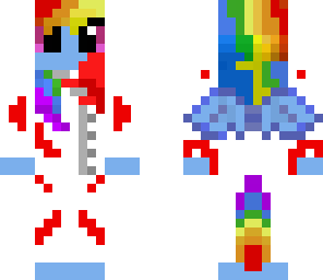 rainbow dash in rainbow factory suit