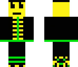 mr yellow bob 2 with black hair
