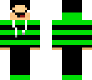 derp green and black hoodie guy