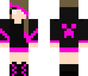 pink herobrine girl