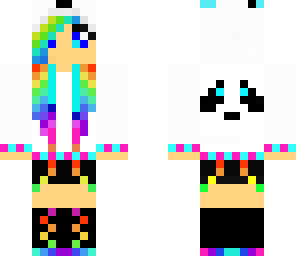 rainbow panda girl