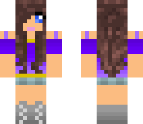 purple ombre girl