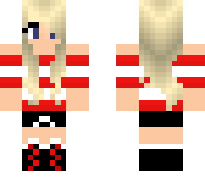 edited red stripe girl