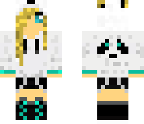 blonde panda girl