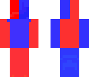blue red man
