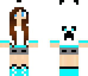 cute panda creeper girl