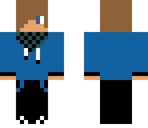 blue hoodie boy