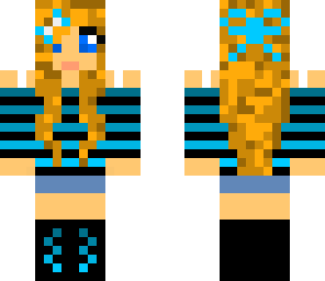blue girl cute